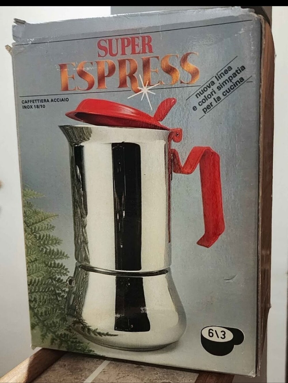 Vintage Nanni Super Espresso Maker 6 Cup Pot Rare ITALY NEW